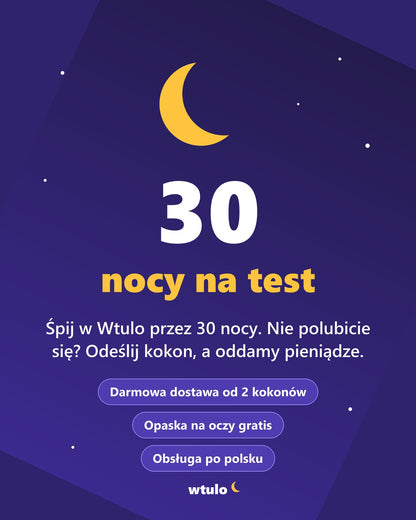 Wtulo – 30 nocy na test, opaska na oczy gratis