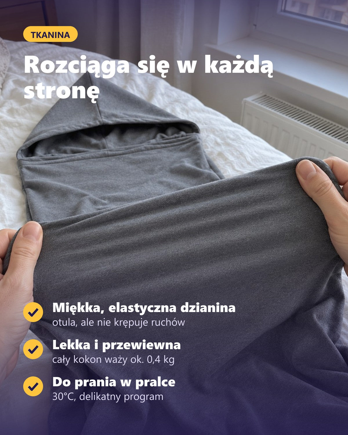 Wtulo – miękka, rozciągliwa dzianina